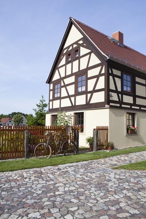 Pension Alte Schmiede Zabeltitz エクステリア 写真